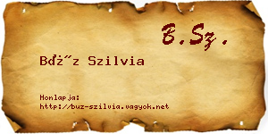 Búz Szilvia névjegykártya